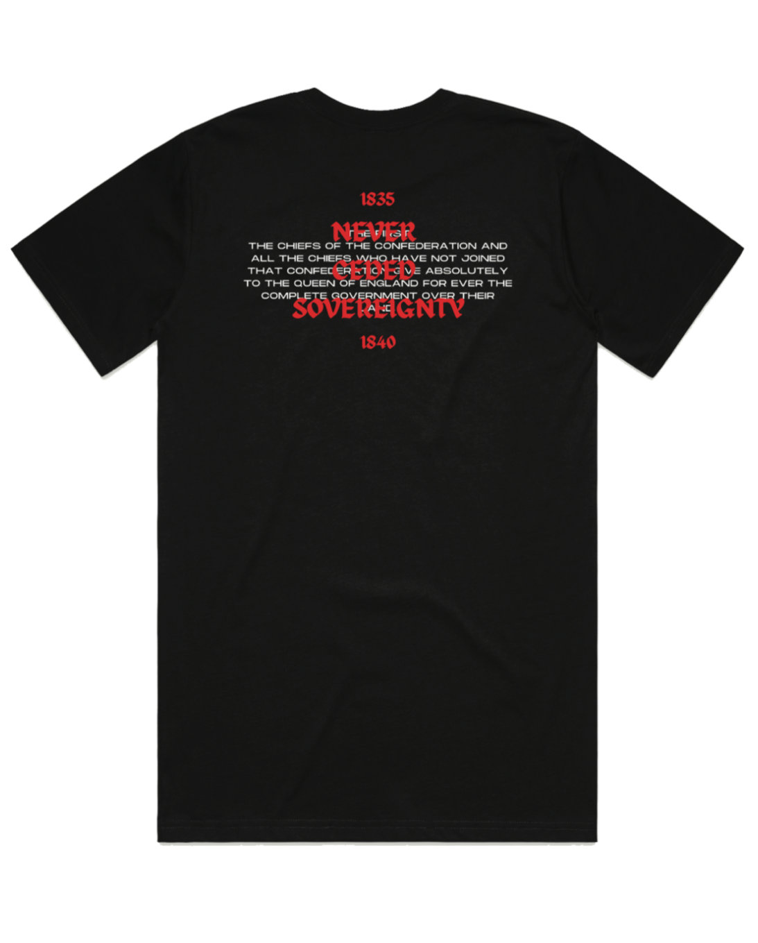 NEVER CEDED OG TEE - MANGU (BLACK)