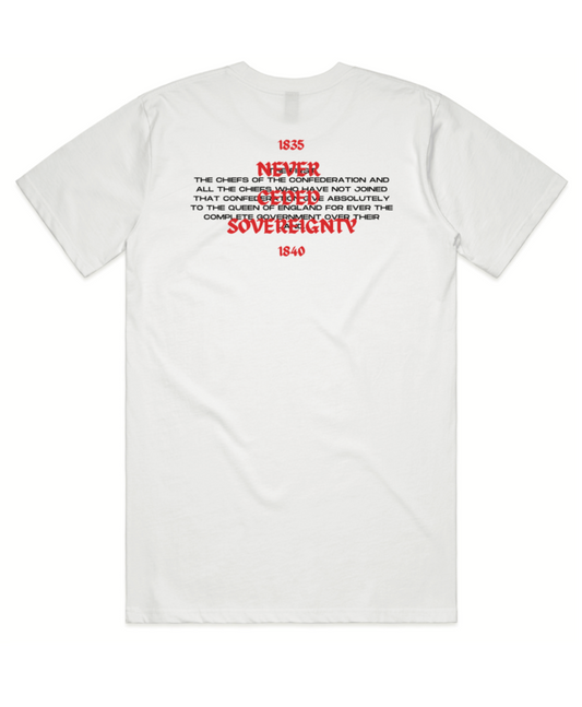 NEVER CEDED OG TEE - MĀ (WHITE)