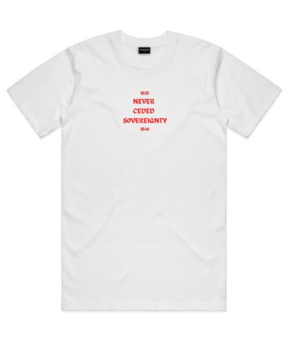 NEVER CEDED OG TEE - MĀ (WHITE)