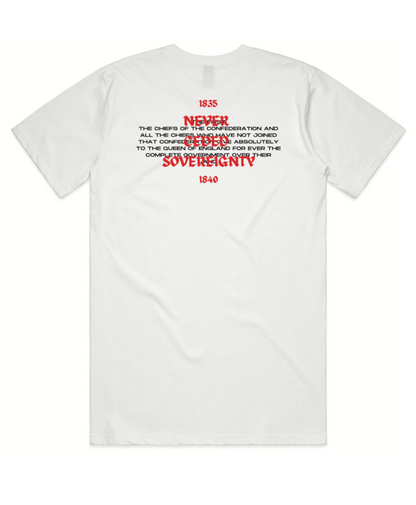 NEVER CEDED OG TEE - MĀ (WHITE)